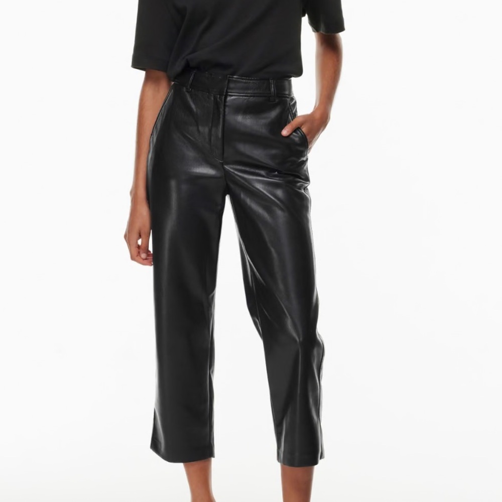 Aritzia Babaton Command Cropped Leather pants